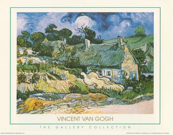 The Gallery Collection - Thatched Cottages At Cordeville Vincent Van Gough (JA 415) . papertole