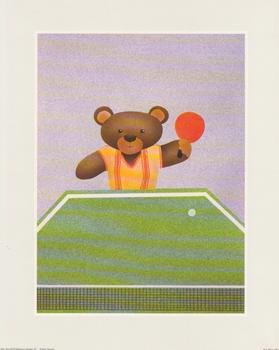 Decoupage Print - Teddy Sport - Table Tennis . www.papertole.co.uk