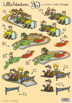 A4 Die Cut Pirate Racing  Dragon  Spaceship 470 . 