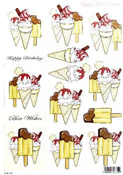 **Cup Cake Toppers** - 3 Brand New Design's - DIE CUT   740 Specials papertole.co.uk