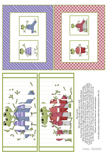 Flip Card - Frog Time 3d Card Art RRP 75p