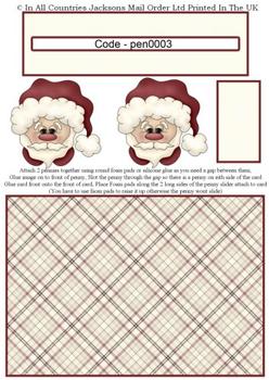 Santa / Father Christmas / Saint Nicholas / Kris Kindle - Penny Slider Sheet . -Jacksons mail Order