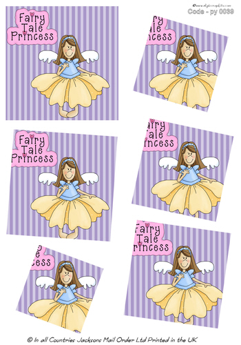 Large Twisted Pyramid - Fairy Princess 3d Card Art RRP 75p