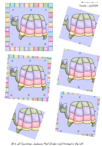 Large Twisted  Pyramid - Turtle Time 3d Card Art RRP 75p