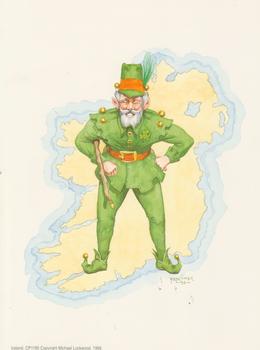 Irish Man -- CP1195 -- Print by Faulkiner -- 8