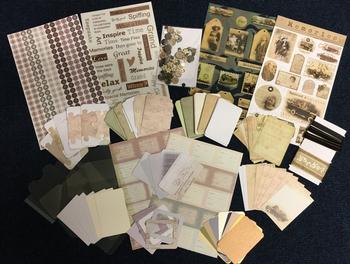 Scrapbooking Kit - Various Bitz and Bobs Included - Themed on Memories . *