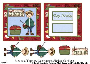 Gone Fishin' Topper Sheet . FANTASTIC OFFER!!!