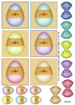 Happy Easter Little Chicks Topper Sheet . FANTASTIC OFFER!!