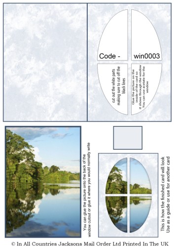 Window Sheets - Lake View Window RRP 75p