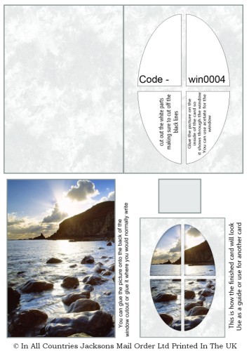 Window Sheets - Ocean Bright Window RRP 75p