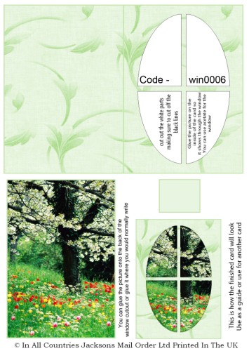 Window Sheets - Summer Meadow Window RRP 75p